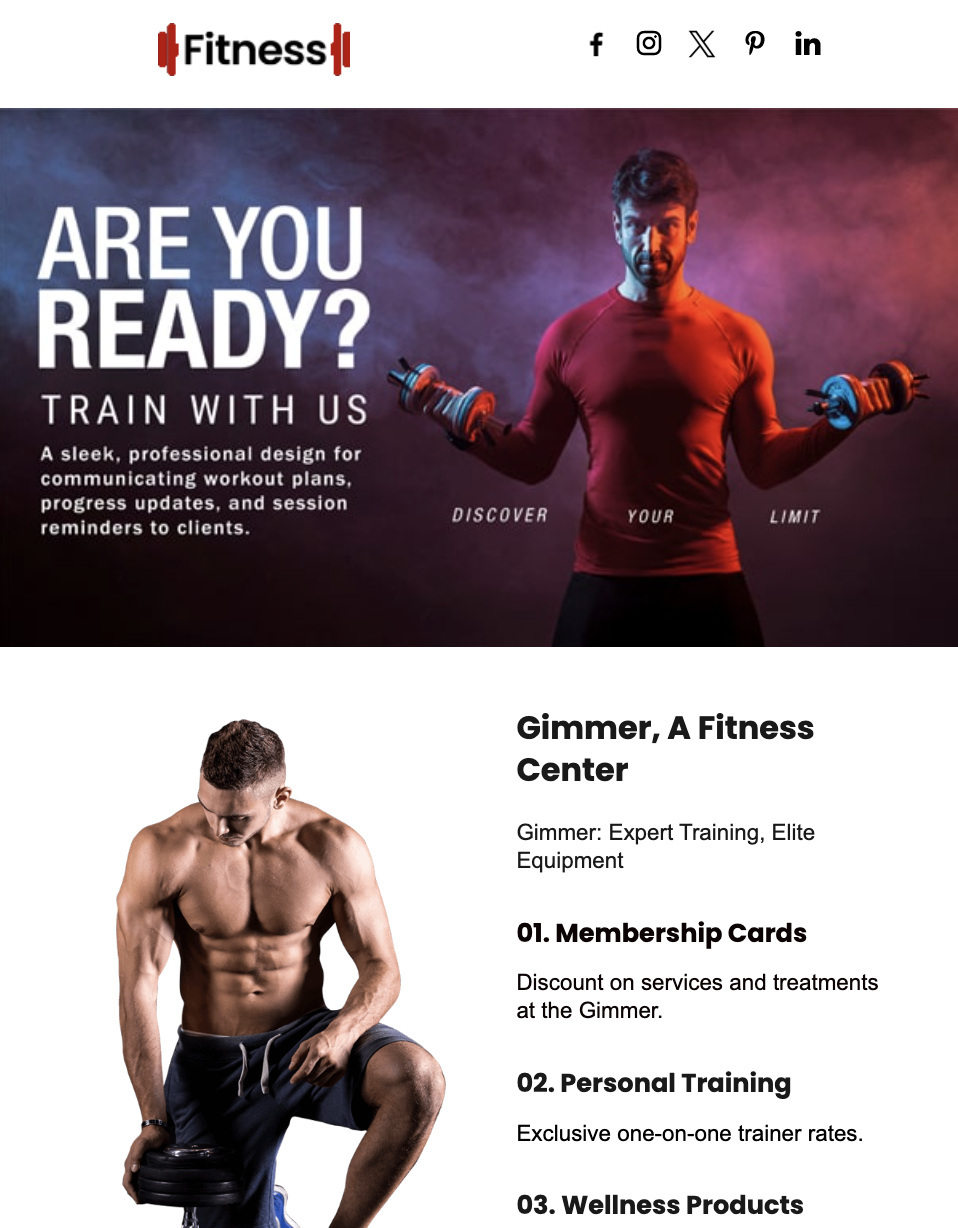 Promotional Offer email template